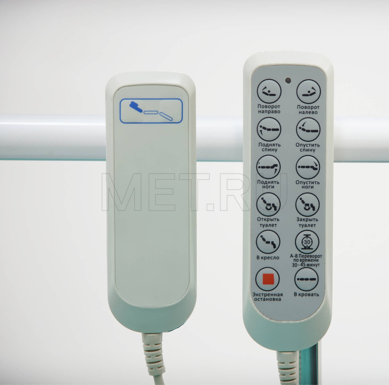 MET LIFT UP Электрическая четырёхсекционная кровать-вертикализатор с функцией переворачивания  и туалетом МЕТ
